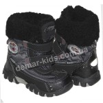 Детские термоботинки SUPER GEAR А 8368 (черные)
